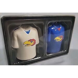 Kansas Jayhawks Football‎ Jersey Gameday Ceramic Salt & Pepper Shaker Gift Set